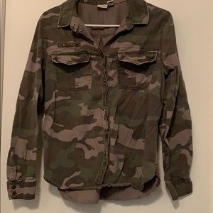 Mudd Camo Button Down